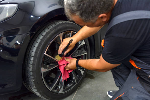mobile exterior auto detailing service in Eastlake Chula Vista driveway