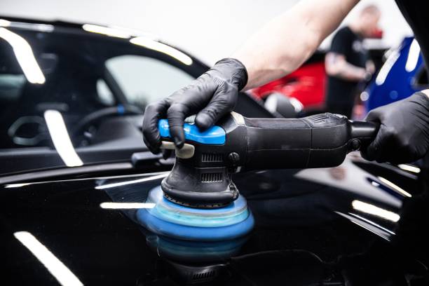 mobile exterior car detailing service in Eastlake Chula Vista driveway