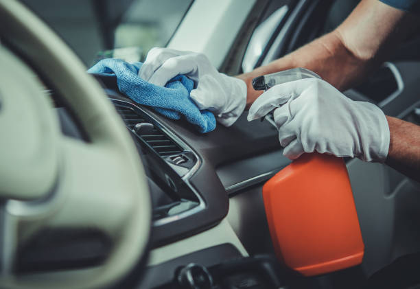 interior car detailing in Eastlake with vacuuming steam cleaning and extraction