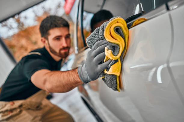 mobile exterior car detailing service in Chula Vista driveway