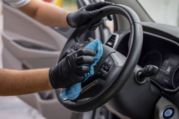paint decontamination and polishing service in Otay Ranch on a dark colored vehicle