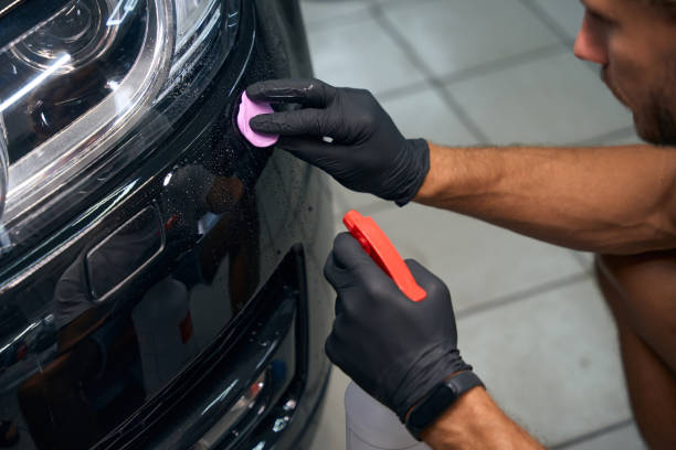 paint correction service in Otay Ranch Chula Vista on dark vehicle