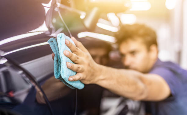 mobile exterior car detailing service in Chula Vista driveway