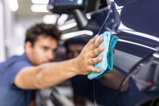 mobile exterior car detailing service in Chula Vista driveway with careful hand wash prep