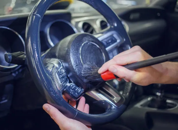 mobile exterior car detailing service in Chula Vista neighborhood driveway