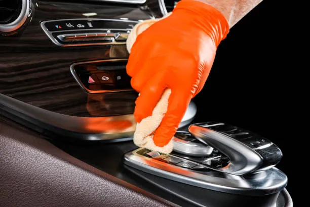 veteran-owned mobile detailing in Otay Ranch cleaning car interior door panels and dashboard